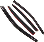 Outside Mount Window Vent Visors Rain Guards Compatible with Dodge Avenger 2008-2014 | Side Window Wind Deflectors Rain Shields | Smoke Tinted, 4 Pcs Set, DGWV-102