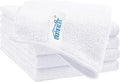 White Cleaning Rags 5 Pack, Highly Absorbent Microfiber Cleaning Cloth for Kitchen, Lint Free, Scratch-Free, Reusable Microfiber Towels for House, Window and Glass, Cars, 11.5 X11.5 inch