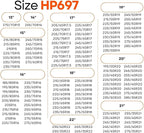 for Passenger Vehicles HP697, Snow Socks for Tires, Pack of 2