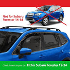 Goodyear Shatterproof in-Channel Window Deflectors for Subaru Forester 2019-2024, Rain Guards, Window Visors for Cars, Vent Deflector, Car Accessories, 4 pcs - GY008422