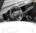 Center Console Dash Grab Handle Cover Trim Compatible with 2021-2024 Ford Bronco Interior Accessories, White (Not for Bronco Sport)