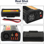 3000W Power Inverter 12v Inverter to 110V DC to AC Converter, 2 x AC Outlets and 2 x 2A USB Car Adapter Power inverters for Vehicles Camping Outdoor Yacht RV