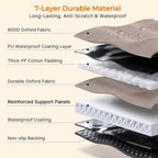 XL Dog Backseat Extender for Full-Size Crew Cab Truck, Hard Bottom Dog Car Seat Cover for Back Seat Holds 400lbs, Waterproof Dog Hammock Pet Rear Seat Protector Travel Bed for F150 / Silverado