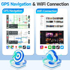Car Radio for Toyota Prius 2010 2011 2012 2013 2014 2015 Stereo with Wireless CarPlay Android Auto, 9'' Touch Screen Compatible with JBL & Big Screen BT WiFi GPS Navi Backup Camera MIC