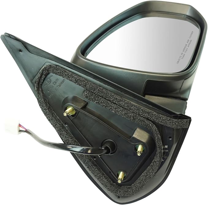 Passenger Side Power Heated Textured Black Mirror Compatible with 2016-2023 Toyota Tacoma TO1321348 TO1321356