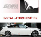 2 PCS Car Door Corner Edge Guards, Anti-collision Carbon Fiber Door Corner Stickers, Self-Adhesive Auto Decorative Edge Protector, Modificative Exterior Accessories for Most Cars (Black #02)