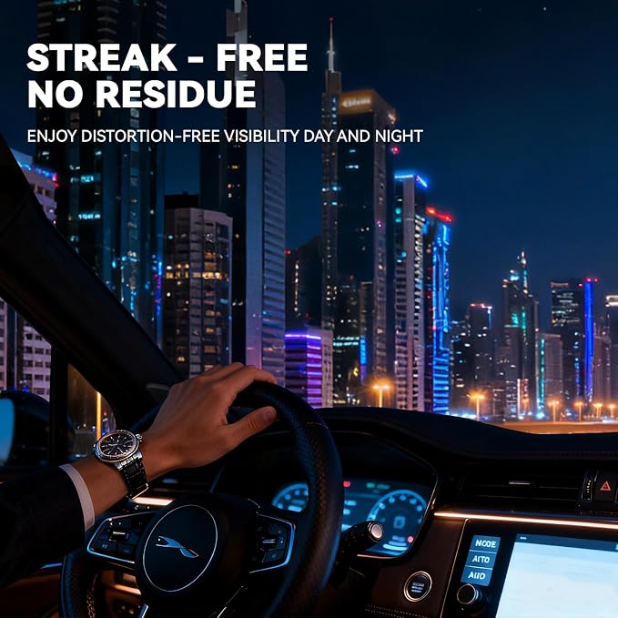 Spray Rain & Fog Defense Duo: Hydrophobic Rain Repellent & Anti-Fog Interior Spray for Car Windows, Windshield & Motorcycle Visors | Long-Lasting Bead Effect, 72-Hr Fog Prevention