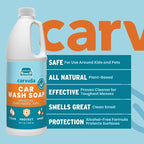 Carvida Car Wash Soap, Moderate-Foam Concentrated Professional Automotive Cleaning Soap, Plant-based, 32oz