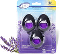 Car Air Freshener Vent Clip 3 Ct, Lavender Scent | Long-Lasting Car Odor Eliminator, Easy Clip-On, Up to 90 Days Freshness for Cars, Trucks, and SUVs, 4 mL Each