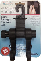 25526 Headrest Hanger 2 Hook Organizer for Bags, Purses and Car Storage, Black