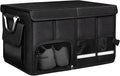 Car Trunk Organizer, 52L Collapsible Car Storage Waterproof Trunk Organizer with Lid & Handle, Multi Compartment Oxford Cargo Groceries Storage for Trucks SUVs Sedans