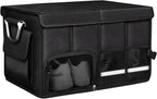 Car Trunk Organizer, 52L Collapsible Car Storage Waterproof Trunk Organizer with Lid & Handle, Multi Compartment Oxford Cargo Groceries Storage for Trucks SUVs Sedans
