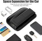 Car Seat Gap Filler Organizer, Universal Premium Leather Car Gap Filler with Card Slots for Front Seat Between Car Seat and Console Hold Phone, Sunglasses, Keys, fit for Car Suv Truck (2)