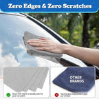 Microfiber Cleaning Cloth, Shop Towels Bulk, 24 Pack Microfiber Towels for Cars, All-Purpose Absorbent Cleaning Rags, Dust Cloth for Automotive, Mechanic, Garage, Bar, 12 x 11 inch