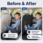 Back Seat Cover for Kids, 2 Pack Waterproof Kick Mats Backseat Protector, Car Seat Back Protectors for Vehicles to Protect from Dirt, Mud & Scratches,Easy to Clean X-Large