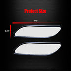 Blind Spot Mirror, HD Glass ABS Housing Convex Wide Angle Rearview Blind Spot Car Mirror for Car SUV and Truck (Framed, Medium, Pack of 2)