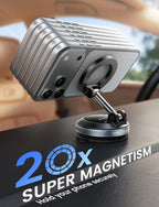 Car Phone Holder for Magsafe - [Upgraded Nano Gel Vacuum Suction] 360° Phone Holders for Your Car Dashboard Windshield, Strong Magnetic Phone Holder for Car Mount for iPhone 17 16 15 Pro Max