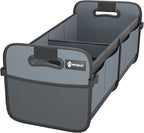 Trunk Organizer for Car - 70L Collapsible Car Storage with 11 Pockets & Reinforced Handles, SUV Trunk Organizers for Grocery Cargo(Grey)
