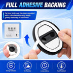 8PCS Car Door Lock Cover/Car Door Slam Stopper,Full Adhesive Backing Cars Doors Latch Cover Provides Cushioning Protection,Upgraded Silicone Cars Doors Lock Protector Kit