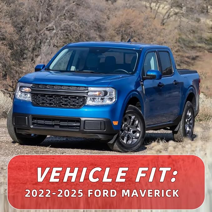 4PCS in-Channel Rain Guards Fit for Ford Maverick 2022 2023 2024 2025 2026, Front and Rear Window Visors Wind Deflectors, Vent Shade Weather Shield for 2022-2026 Maverick Accessories