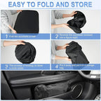 300T Universal Car Windshield Sun Shade, Foldable Reflective for Windshield & Window Shades with Overlapping Design, Car Interior Accessories (57" L x 30" W)