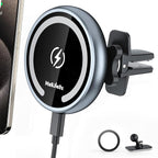 for Magsafe Car Mount Wireless Charger Magnetic Fast Charging Compatible with iPhone 17,16,15,14,13,Pro Max,Mini,Magsafe Case, Air Vent and Stick On Dashboard Car Phone Holder