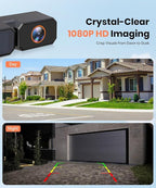 Solar Wireless Backup 2 Cameras: 2-Min DIY Install, Dual Channel Stable Signal DVR Monitor, 7.2" 1080P Super Night Vision, IP69K Waterproof Back Up Camera for Cars, Truck, Trailer, SUV, Van