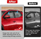 Santa Cruz Rain Guards - Window Visors for Hyundai Santa Cruz 2022-2025 2026, Outside-Mount Tape-On Side Window Wind Deflectors for Santa Cruz Accessories, Vent Visors Shades Rainproof 4PCS