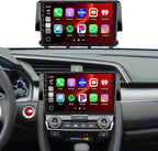 [DSP & EQ] 2+64G Car Radio for Honda Civic 2016 2017 2018 2019 2020, Android 15 Car Stereo Wireless Carplay, 9 inch Touch Screen for Civic Bluetooth Radio Android Auto/5GHz WiFi/GPS Navigation