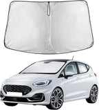 Windshield Sunshade Compatible for Ford Fiesta 2017-2021 2022 2023, Sun Visor for Front Windshield & Window Sun Shade Cover, UV Heat Blocker & Protector, Car Accessories