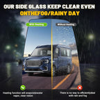 Passenger Upper Side Heated Mirror Glass Compatible with 2015-2025 Ford Transit 150 250 350 2023-2025 E-Transit Replace CK4Z-17K707-D CK4Z17K707D