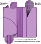 Car Registration and Insurance Card Holder, Vehicle Glove Box Car Organizer Women Car Accessories with Magnetic Shut for Cards, Essential Document, Driver License, Purple