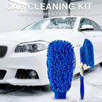 27Pcs Car Detailing Kit, Car Detailing Brush Set, Car Wash Cleaning Kit, Car Detailing Brushes, Professional Car Care Kit for Interior Exterior Wheels, Blue