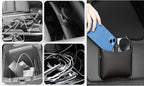 Universal Car Side Pocket Organizer for Car Seat, PU Leather Car Pocket Pouch, Door, Window, Console, Keys Cards Cell Phone Sunglasses Holder for Car, Multifunctional Car Organizer Accessories.