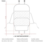Seat Back Protector,Shields Seat Backs from Kicks and Adds Storage | kick mats back seat protector easy to install and clean, well-crafted, sturdy, durable and stylish.2 Pack