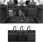 Hanging Trunk Organizer,Large Capacity SUV Trunk Organizer for Storing Umbrellas/Phones/Handbags,Universal Space Saving Car Trunks Storage Organizers with Adjustable Straps