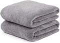 Microfiber Bath Towels, Oversized, Ultra Soft, Super Absorbent and Fast Drying, No Fading and Multipurpose Use for Sports, Travel, Fitness, SPA and Yoga (Coral Fleece - Grey, 30 in x 60 in)