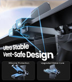 for MagSafe Car Mount [Super Magnet Power & Vent-Safe Clip] Upgraded Steel Core Magnetic Phone Holder 360° Adjustable Hands Free Vent Mount for 17 16 15 14 13 12 Pro Max