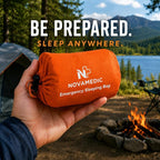 Emergency Sleeping Bag – 84"x36" Thermal Mylar Survival Bivy Sack – Waterproof, Lightweight & Compact Emergency Blanket for Camping, Hiking, Outdoor Survival & Travel