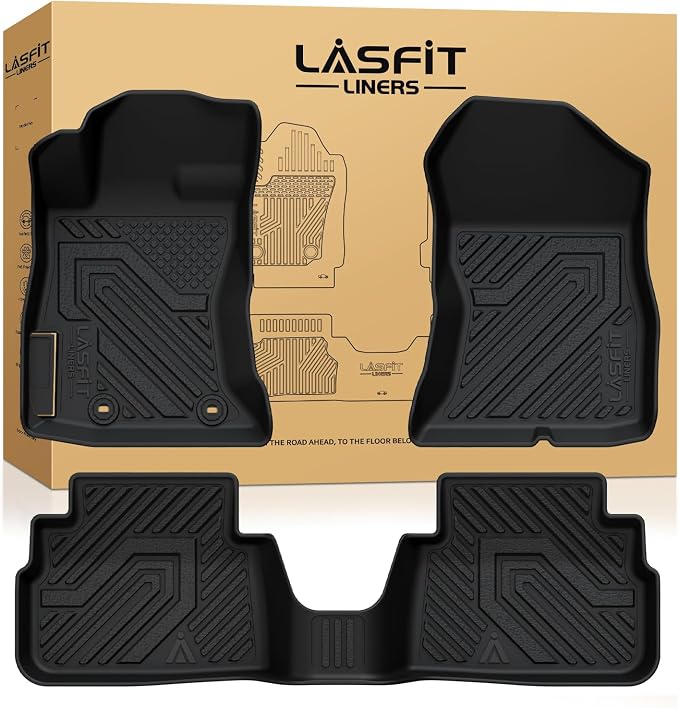 Floor Mats Fits for Subaru Crosstrek 2023-2018 & Impreza 2023-2017, All Weather TPE Custom Fit Easy Clean Durable Car Accessories for Crosstrek & Impreza Base/Limited/Premium/Sport Floor Liners