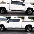4PCS in-Channel Window Visors Vent Deflectors Compatible with 2016-2023 Toyota Tacoma Double Cab,Smoke Tint Rain Guards for Tacoma 16-23, Extra Durable Vent Guard Shades Car Accessories