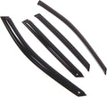 WD2-642B Dark Smoke 4 Pcs Set Window Visor (Outside Mount) Deflector Rain Guard Compatible with 2017-2018 Hyundai Santa Fe