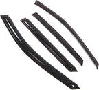 WD2-642B Dark Smoke 4 Pcs Set Window Visor (Outside Mount) Deflector Rain Guard Compatible with 2017-2018 Hyundai Santa Fe