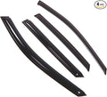 Outside Mount Window Vent Visors Rain Guards Compatible with Hyundai Santa Fe 2013-2016 | Side Window Wind Deflectors Rain Shields | Smoke Tinted, 4 Pcs Set, DGWV-642