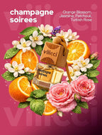 Car Air Freshener Champagne & Soirees – Stronger Formula | Luxurious Auto Perfume | Premium Hanging Air Freshener | Long Lasting Up to 120 Days | 1 Bottle of Car Scent