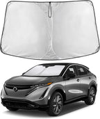 Windshield Sunshade Compatible for Nissan AriyaEV 2023 2024 2025, Sun Visor for Front Windshield & Window Sun Shade Cover, UV Heat Blocker & Protector, Car Accessories