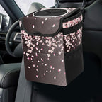 Car Trash Can – Multi-Purpose, Lightweight and Portable with Durable Water-Resistant Coating, No Installation Required, Practical and Ample Capacity, Variety of Colors.Pink Falling Petals