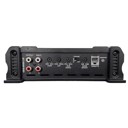 Orion Cobalt CBA4500.1D Monoblock 1-Channel Class D Amplifier for Car Subwoofer, 4500W Max, 1200W RMS, 1/2/4 Ohm Stable, Adjustable Low Pass with Bass Boost, MOSFET Power Supply, Bass Knob Included
