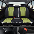 Coverado Seat Covers, Car Seat Covers Full Set, Green Car Seat Cover, Car Seat Cushion Waterproof, Luxury Auto Seat Covers, Seat Cover Car Seat Protector Fit for Most Cars