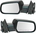2 Piece Driver and Passenger Side Mirror Assembly Set Electric Adjustment Non-Heated No Memory Textured Compatible with 2015-2017 Chevrolet Equinox GM1320479 GM1321479